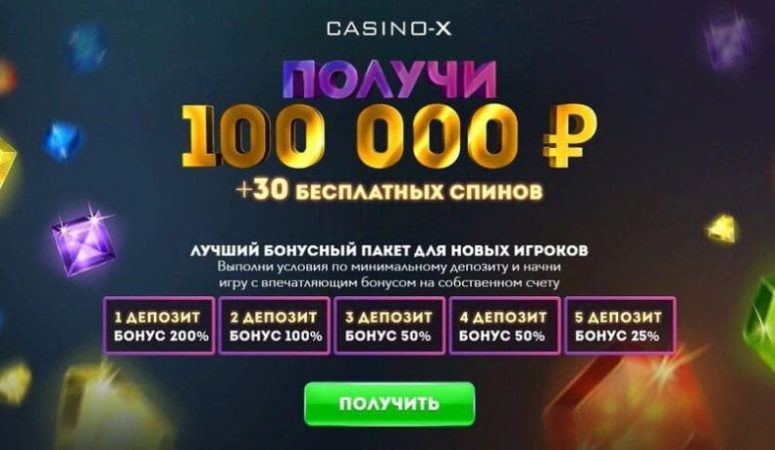 Бонусы для игроков в Casino-X