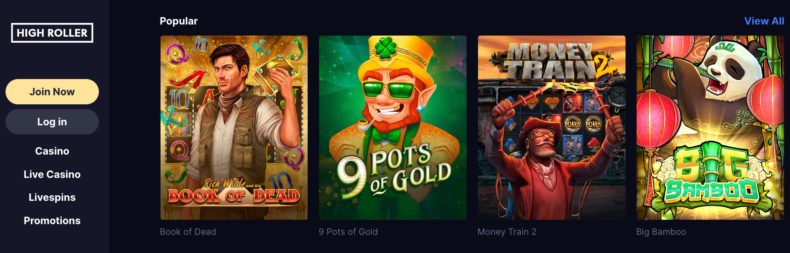 High Roller игры