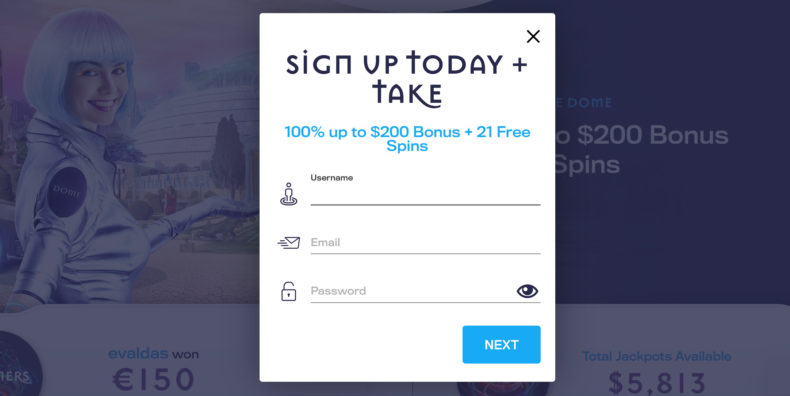 казино dome регистрация