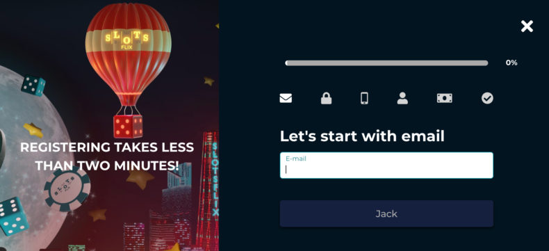 Slots Flix регистрация