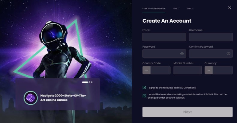 Stellar Spins регистрация
