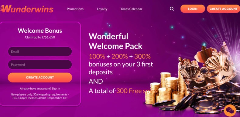 Wunder Wins сайт