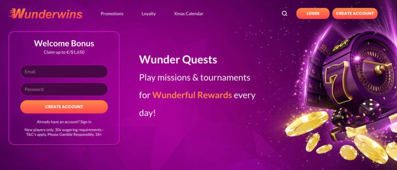 Wunder Wins зеркало