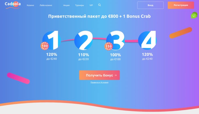 казино Cadoola сайт