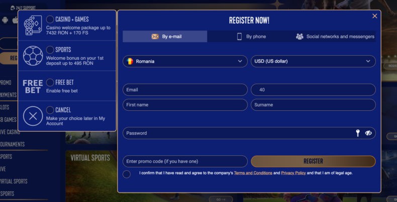 Sapphirebet регистрация