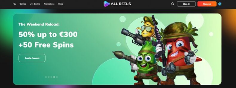 AllReels casino сайт