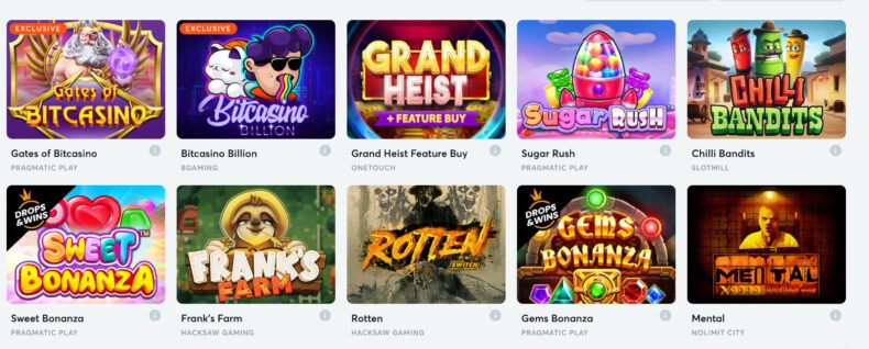 Слоты Bit казино