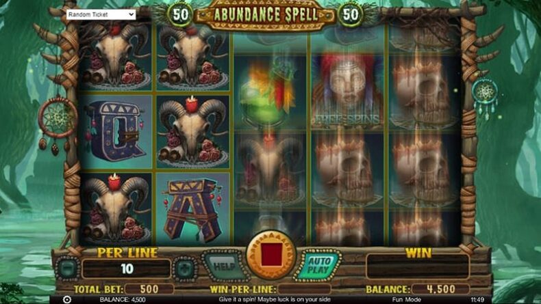 Барабаны слота Abundance Spell