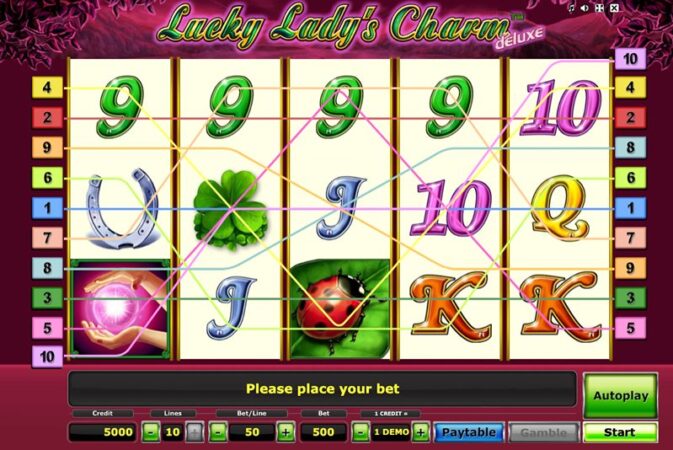 Дизайн слота Lucky Lady’s Charm