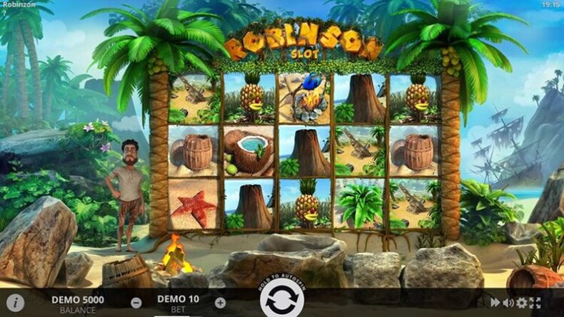 Дизайн слота Robinson