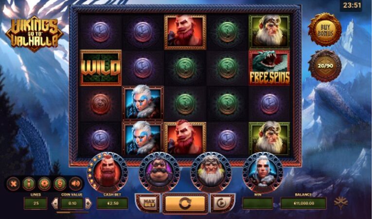 Дизайн слота Vikings Go To Valhalla