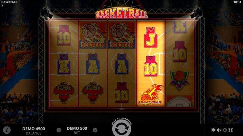 Геймплей слота Basketball