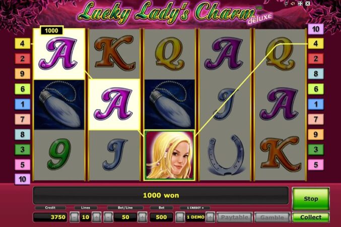 Комбинация слота Lucky Lady’s Charm