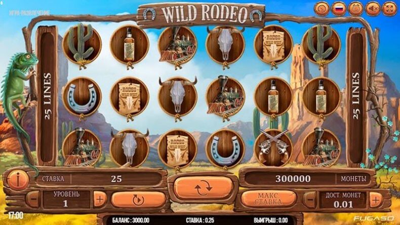 Дизайн слота Wild Rodeo