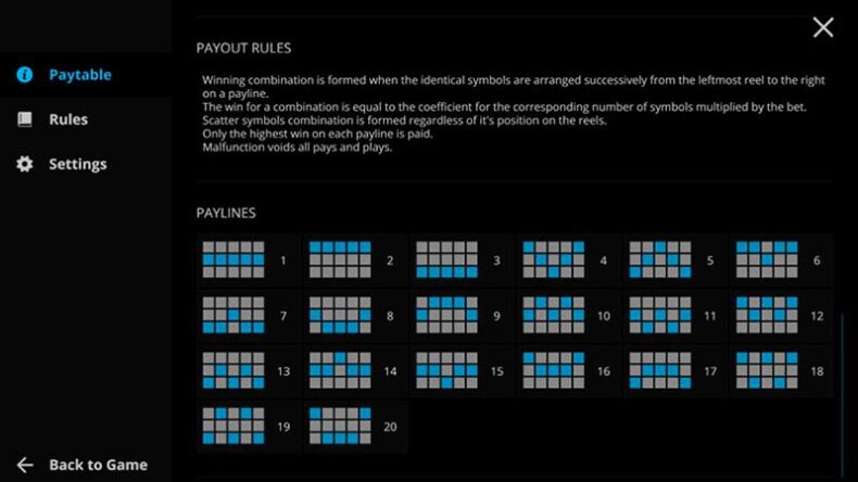 Линии слота Basketball