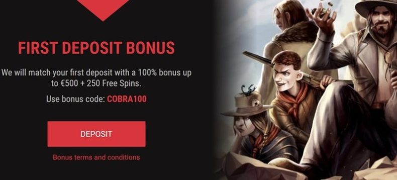 Бонус казино Cobra