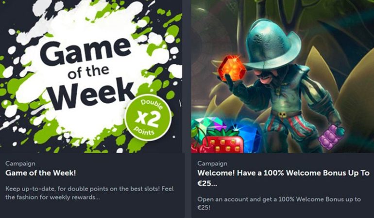 Бонусы казино Comeon