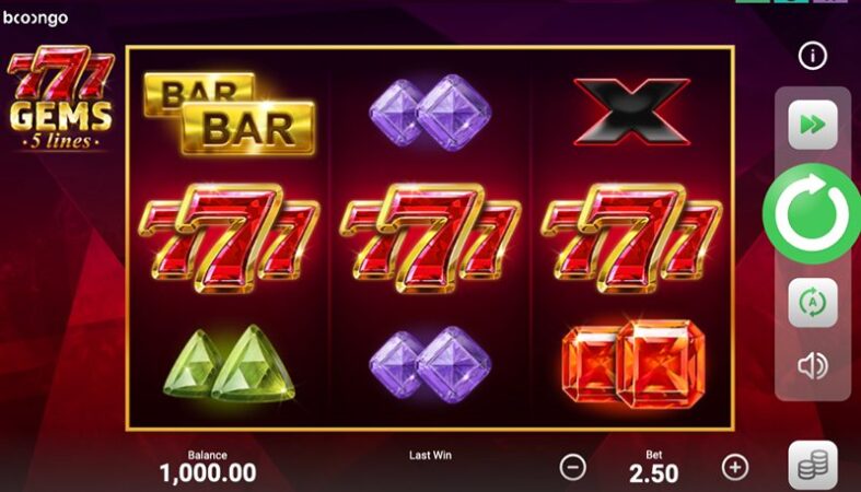 Дизайн слота 777 Gems