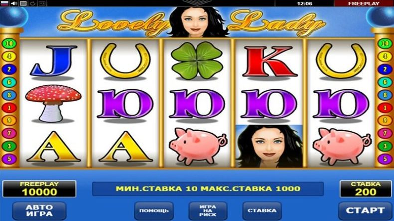 Дизайн слота Lovely Lady