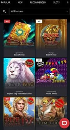 Мобверсия казино Cobra