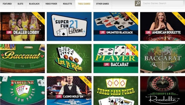 Настолки казино Caesars