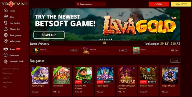 Сайт казино Box24