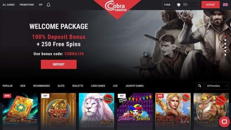 Сайт казино Cobra