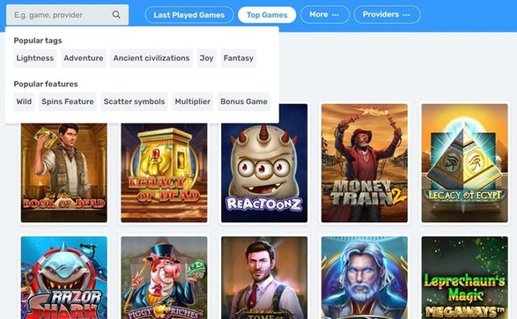 Слоты казино Casilando