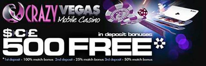 Бонусы казино Crazy Vegas