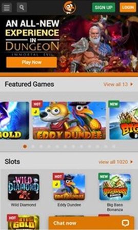 Мобверсия казино Emu