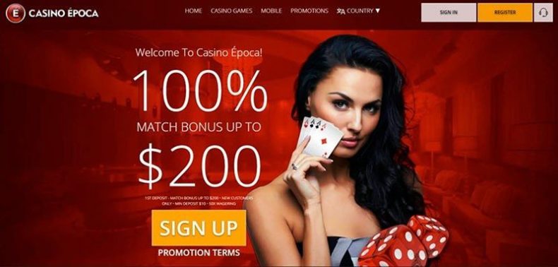 Сайт казино Epoca