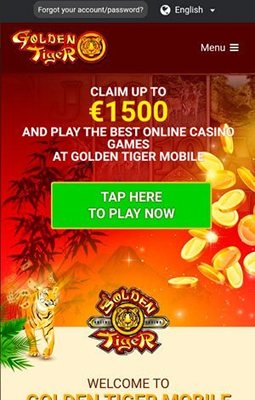 Мобверсия казино Golden Tiger