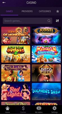 Мобверсия казино Jack Poker