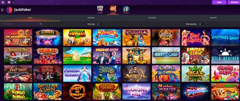 Сайт казино Jack Poker