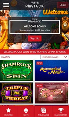 Мобверсия казино Jack