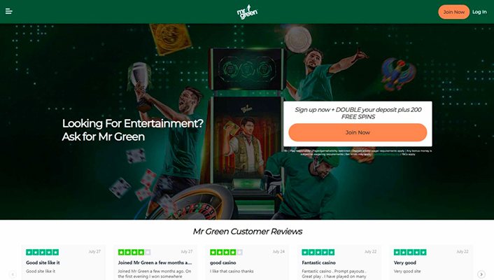 Сайт казино Mr Green