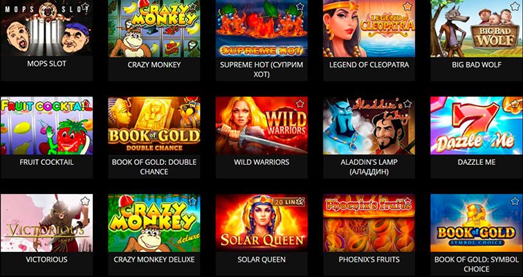 Слоты казино Mops