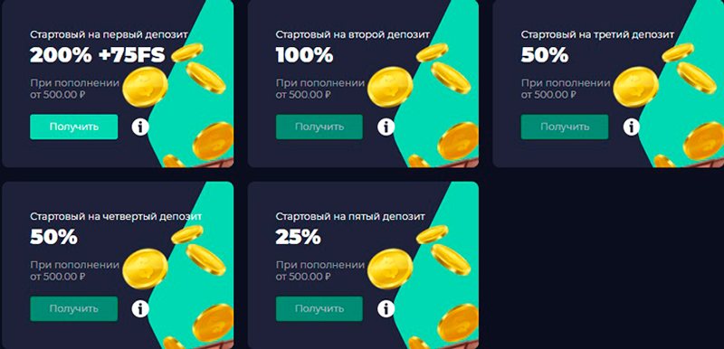 Бонусы казино Matreshka