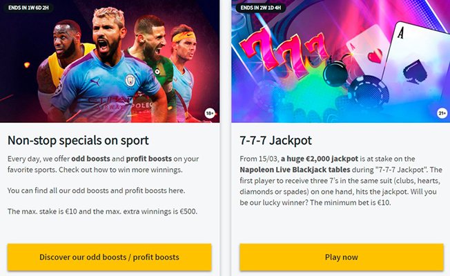 Бонусы казино Napoleon