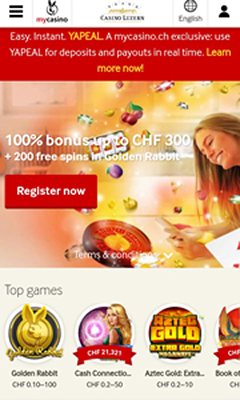 Мобверсия казино My Casino