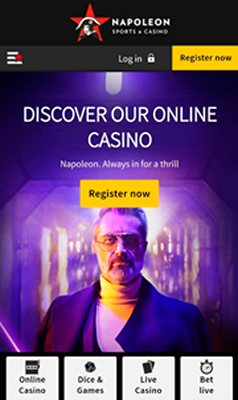 Мобверсия казино Napoleon