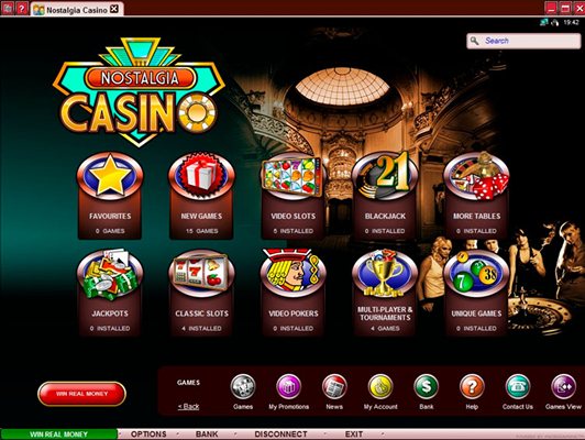 Мобверсия казино Nostalgia