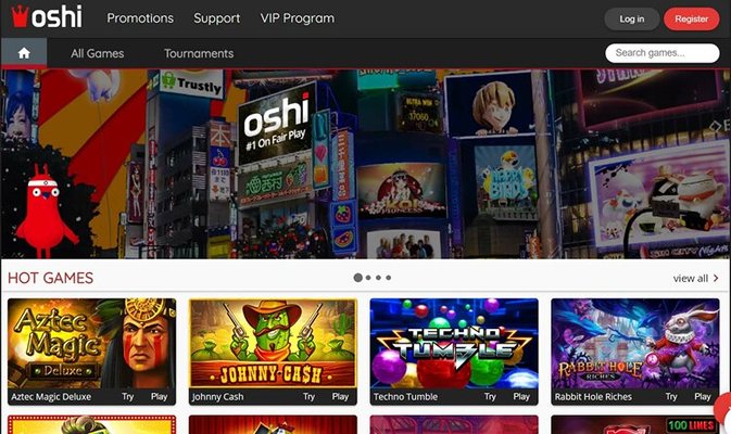Сайт казино Oshi