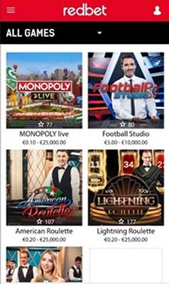 Мобверсия казино Redbet