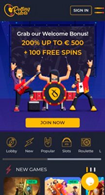 Мобверсия казино Rolling Slots