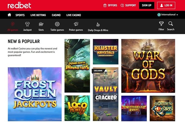 Сайт казино Redbet