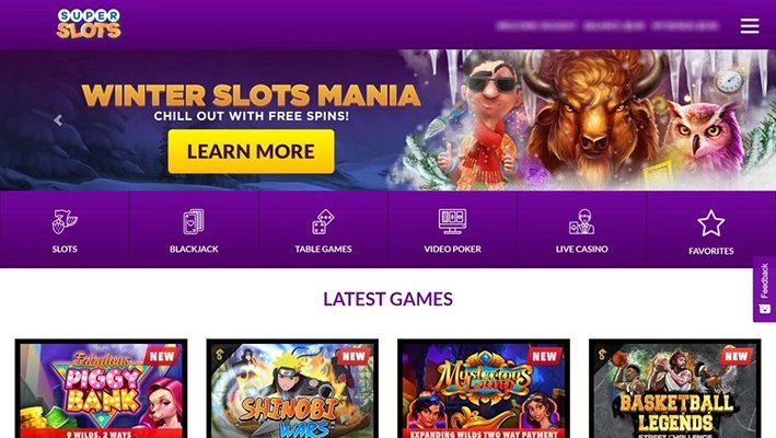 Сайт казино SuperSlots Ag