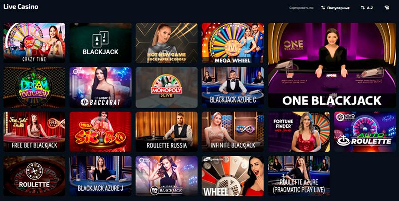 Лайв казино Spin Win