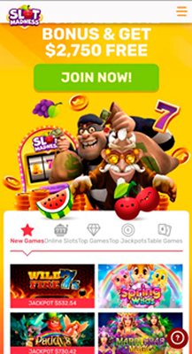 Мобверсия казино Slot Madness
