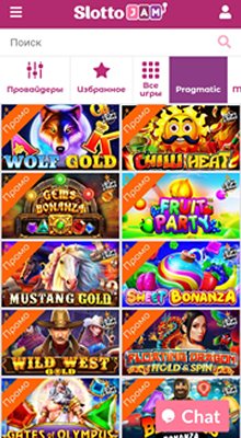 Мобверсия казино SlottoJam